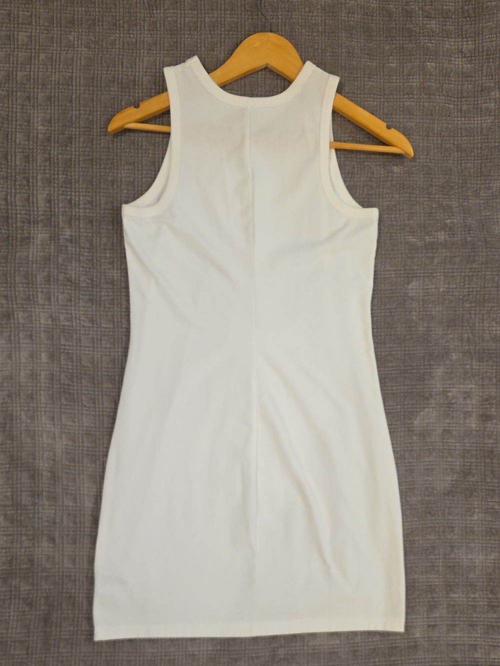 White Ribbed Tank Top - Picture 4 of 4